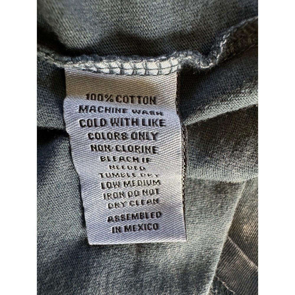 Rustee Brave Soul Tiger Graphic T-Shirt Crop Medium Acid Wash Gray Womens NWOT - Picture 7 of 9